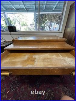 Antique Yawman & Erbe Dovetail Wood File Brass Hinge Rochester NY VERY RARE