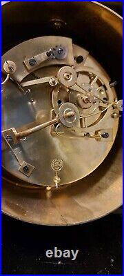 Antique and unusual very rare French alarm drum clock