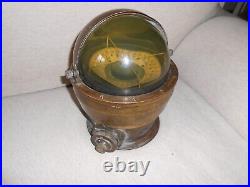 Antique and very rare Marine Box brass compass