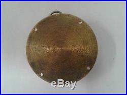 Antique brass ship holder wall mount Cross 8 day pocket watch very rare