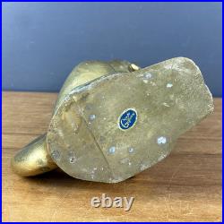 Antiques Brass Casting Art Sculpture Cat Home Decor Very Large 40cm Tall Rare