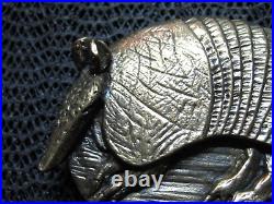 Armadillo Cut Out Brass Hippie Belt Buckle! Vintage! Very Rare! Jack Hall! 1977