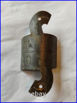 Arnold, Schwinn & Co. Royal Brass 1930's Head Badge Very Rare! NEEDS LOVE