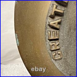 Art Deco Mansfield Beauty Academy Hair Styling Award brass 12 large VERY RARE