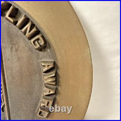 Art Deco Mansfield Beauty Academy Hair Styling Award brass 12 large VERY RARE