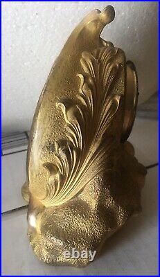Art Nouveau French Brass Clock For Restoration Cupid And Owl Very Rare Buy Me