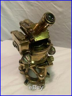 Artillery Aiming Circle/Range FinderVery Rare Brass O. S. 1817 G. A. No. 7 Mk 4/1