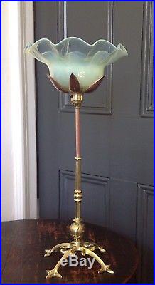 Arts & crafts nouveau Was Benson Very Rare Table Lamp Lampe Light Signed