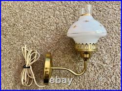 Atomic Starburst Glass & Brass Wall Lamp Very Rare/Scarce Tested & Working