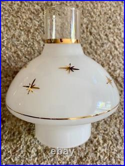Atomic Starburst Glass & Brass Wall Lamp Very Rare/Scarce Tested & Working