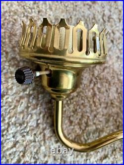 Atomic Starburst Glass & Brass Wall Lamp Very Rare/Scarce Tested & Working