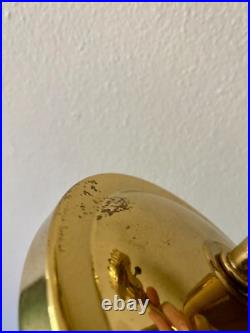 Atomic Starburst Glass & Brass Wall Lamp Very Rare/Scarce Tested & Working
