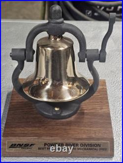 Authentic Very Rare Collectible BNSF RAILWAY Safety Bell Award