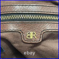 BANANA REPUBLIC Hobo MED Satchel Bag Purple Suede Braided Handle EUC Very RARE