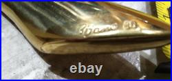 BIJAN 1980 Brass Tree Porcelain Birds Tree Wall Sculpture signed VERY RARE