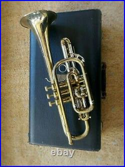 Bach Stradivarius Bb Cornet- USMC 1939-Very Rare- Excellent Condition