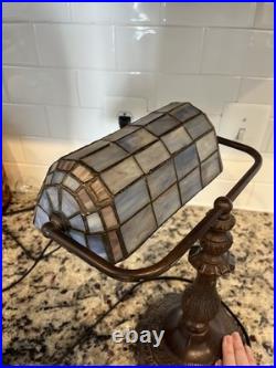 Bankers lamp antique geode and very rare and unique