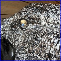Big Heavy Brass Elephant Head Hand Painted RARE Sculpture Very Heavy