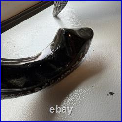 Big Heavy Brass Elephant Head Hand Painted RARE Sculpture Very Heavy