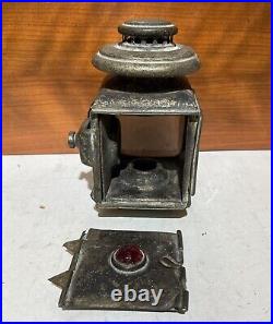 Blue Lucidus Carriage Antique Lamp Rare Lantern Front House Door