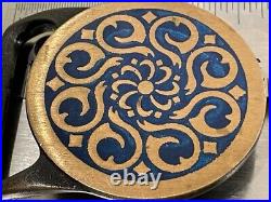 Blue Tech Ether Guild 19878 Galaxy Solid Brass Vintage Belt Buckle Very Rare