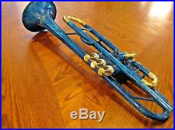 Brand New King 600 Trumpet, Beautiful Marbled Blue Finish! Very Rare MSRP $1245
