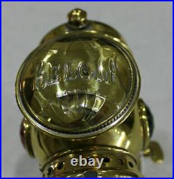 Brass Belgia Motorcycle Lamp Light Early 1900's Very Rare In Fabulous Condition