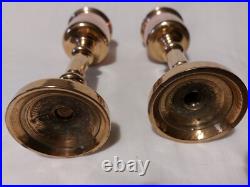 Brass & Copper Antique Goblets Rare Very Heavy Gauge Pair Ceremonial Cups