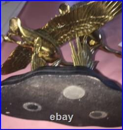 Brass Flying Bird Statue Table Piece -Very Rare-NewDisplay Model-SHIPS N 24 HR