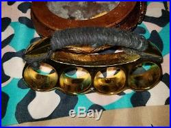 Brass Knuckle Self Defense Belt Buckle (Heavy Duty)\(Solid)/(Very Rare) 3/4wide