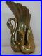 Brass-Swan-Vase-Duo-Very-Heavy-Cute-Rare-Made-in-Korea-Excellent-Used-Condition-01-ijw