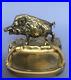 Brass-ashtray-Boar-antique-design-rare-very-detailed-item-collectable-01-qo