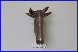 Bronze Bull Head E. G. Washburne Weathervane Head Only- Very Rare Size