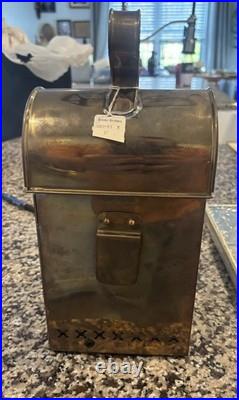 Brooks Brothers Hanging Brass Cabin Lantern Antique Very Rare