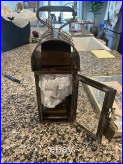 Brooks Brothers Hanging Brass Cabin Lantern Antique Very Rare