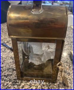 Brooks Brothers Hanging Brass Cabin Lantern Antique Very Rare