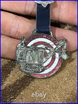 Bucyrus Company 1910s Enamel Cloisonne Erie shovel Target Watch Fob Very Rare