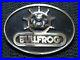 Bullfrog-Nautical-Ship-Wheel-Brass-Belt-Buckle-Vintage-Very-Rare-Dynabuckle-01-hki