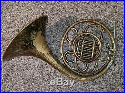 C. F. Schmidt Single French Horn Late 19th Century, Very Rare