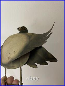 C. JERE Brass Owl On Branch Wall Sculpture SIGNED 1971 VERY RARE Brutalist