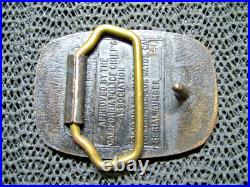 CALIFORNIA POLICE CHIEFS BRASS BELT BUCKLE! VINTAGE! VERY RARE! 1980s! #140! USA