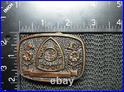 CALIFORNIA POLICE CHIEFS BRASS BELT BUCKLE! VINTAGE! VERY RARE! 1980s! #140! USA