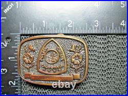 CALIFORNIA POLICE CHIEFS BRASS BELT BUCKLE! VINTAGE! VERY RARE! 1980s! #140! USA
