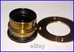 CARL ZEISS JENA D. R. P ANASTIGMAT F=140 mm 16.8 VERY RARE WIDE ANGLE BRASS LENS