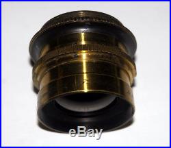 CARL ZEISS JENA D. R. P ANASTIGMAT F=140 mm 16.8 VERY RARE WIDE ANGLE BRASS LENS