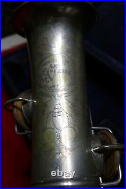 CG Conn Elkhart Ind. USA Silver Alto Saxophone SN# M151548 -Very Rare