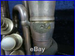 CG Conn Silver 5 Valve Double Bell Euphonium Ser#126692 Very Rare Vintage Horn