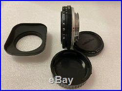 CLA'd Minolta Rokkor-TD 45mm 2.8 MF Pancake Lens with New Hood (Very Rare Lens)