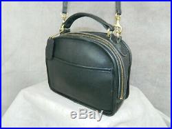 COACH Vintage'Lunch Box' Bag J6C-9991 Brass Black Rare Very Nice