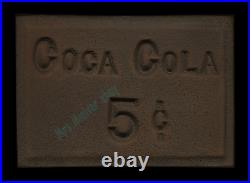 COCA-COLA 5¢ EMPLOYEE? VERY RARE 1800s 1920s BRASS OR BRONZ BELT BUCKLE